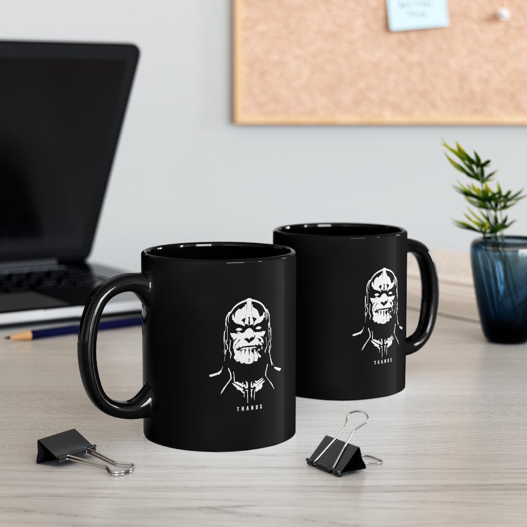 Thanos Face 11oz Black Mug