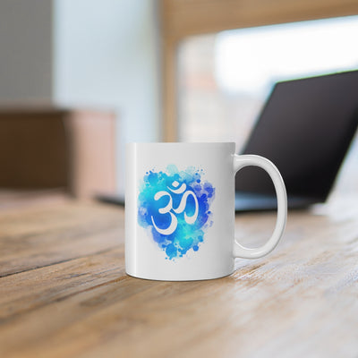 Yoga Aum 11oz White Mug