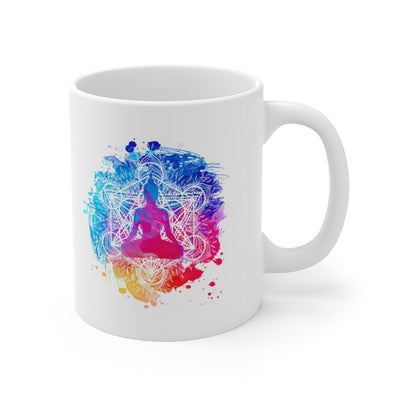 Yoga Buddha 11oz White Mug