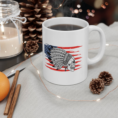 Native American 11oz White Mug