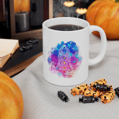 Seven Chakra Tapestry 11oz White Mug