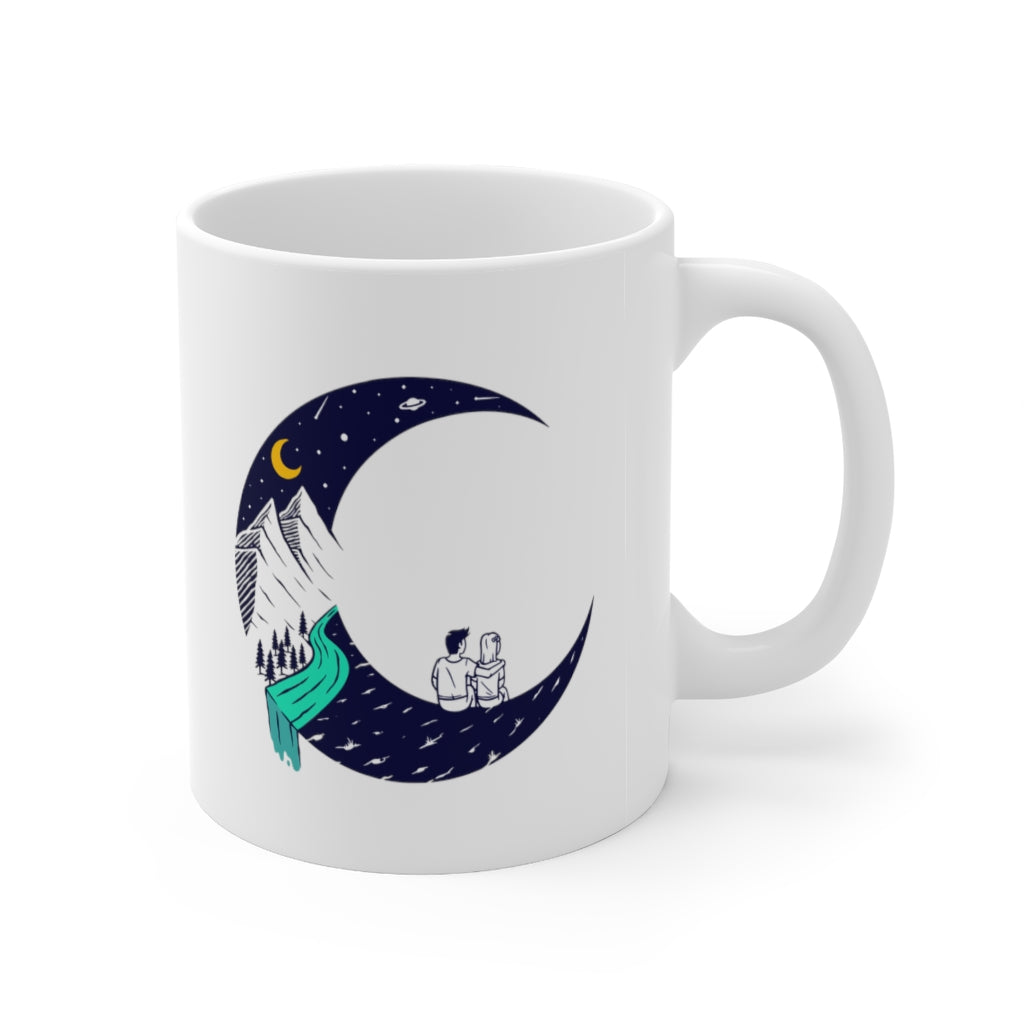 Dating On The Moon 11oz White Mug