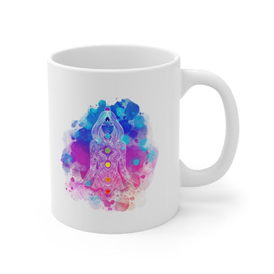 Seven Chakra Tapestry 11oz White Mug