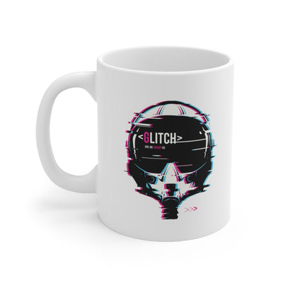 Glitched Reality v1 11oz White Mug