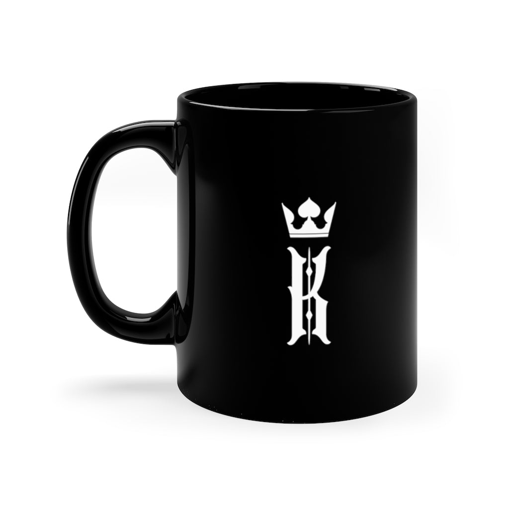 King 11oz Black Mug