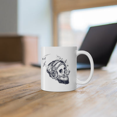 Skull Tunes 11oz White Mug