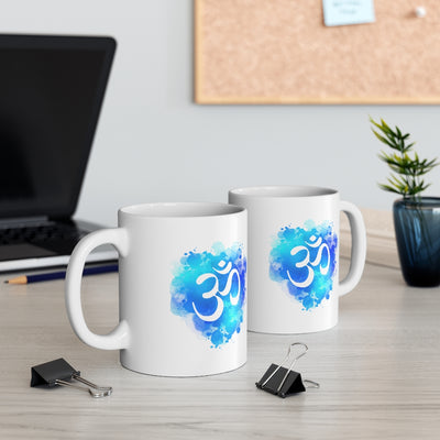 Yoga Aum 11oz White Mug