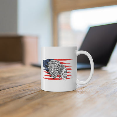 Native American 11oz White Mug