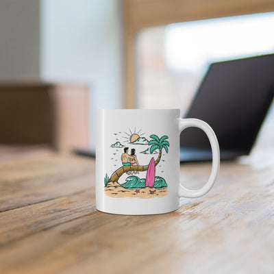 Romantic On The Beach 11oz White Mug