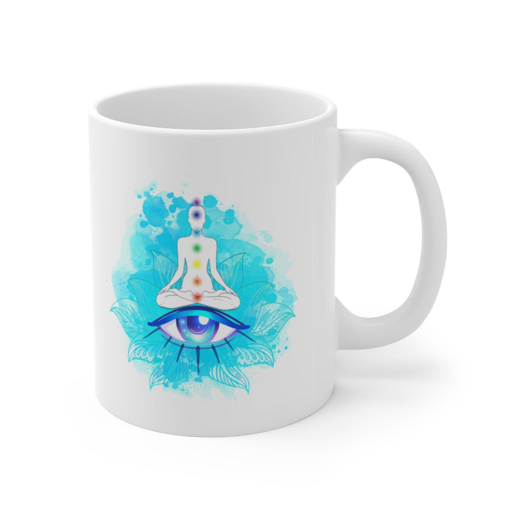 Yoga Chakras 11oz White Mug