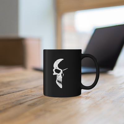 Half Skull 11oz Black Mug