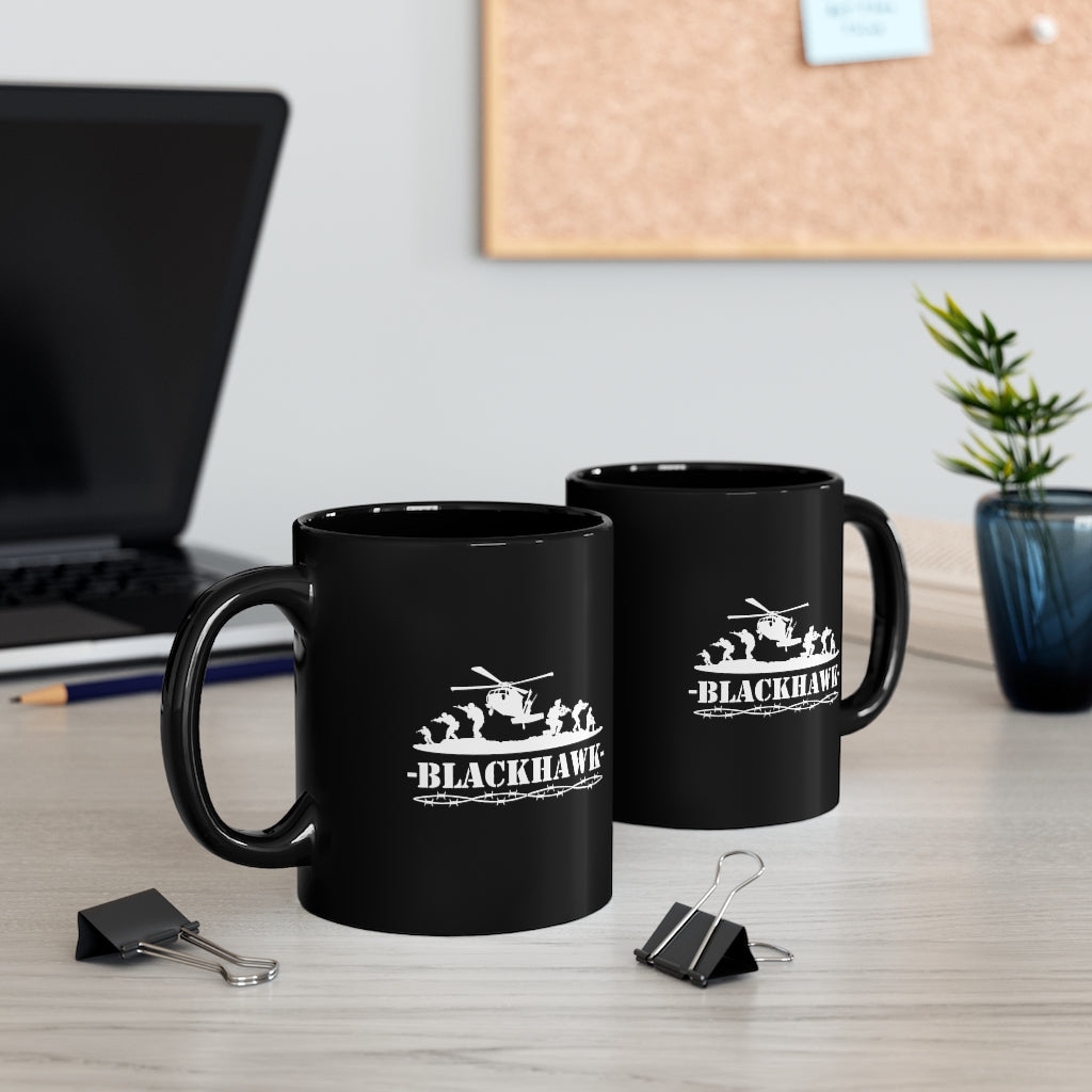 Blackhawk 11oz Black Mug