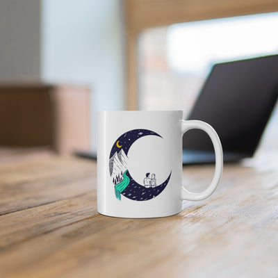 Dating On The Moon 11oz White Mug