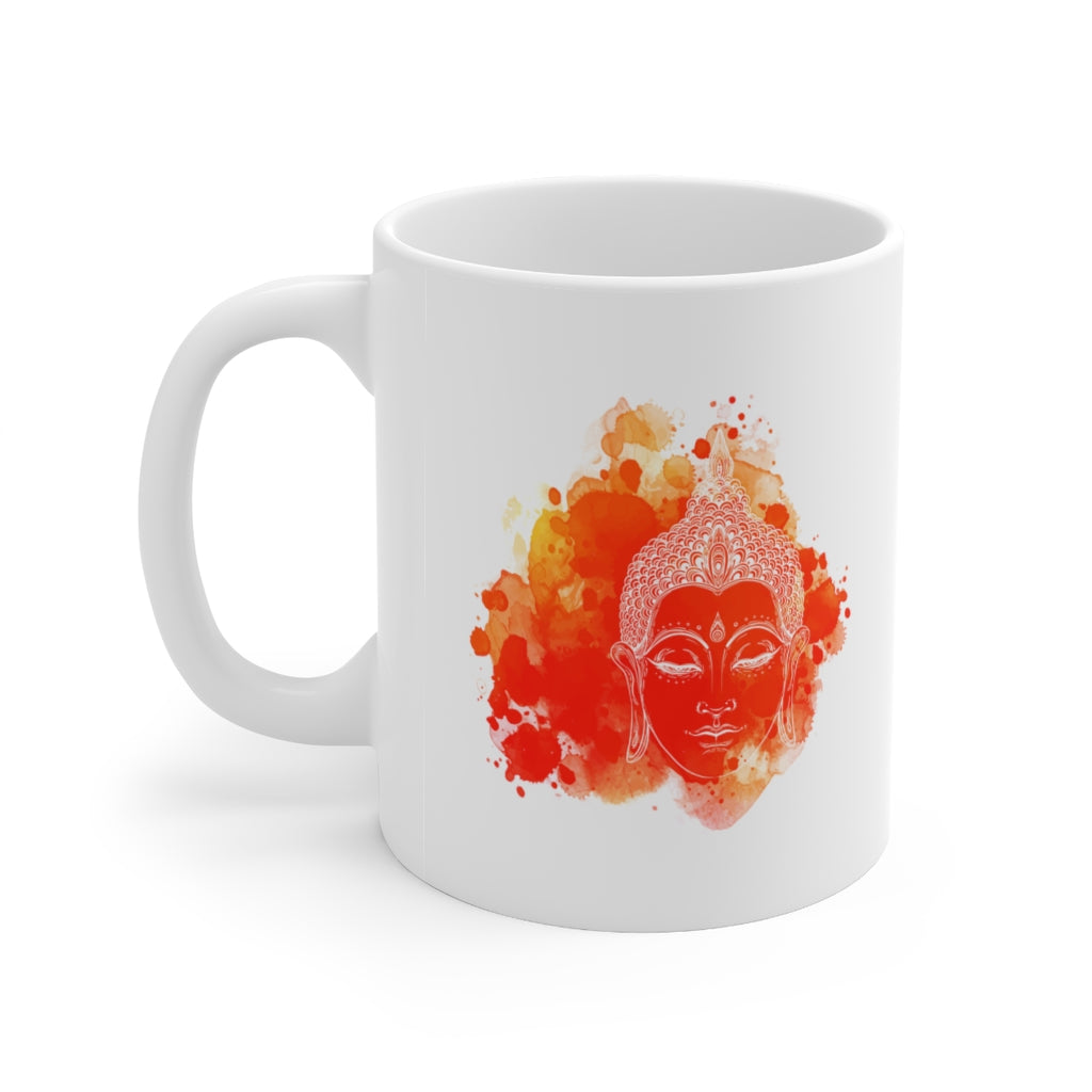 Buddha Meditation 11oz White Mug