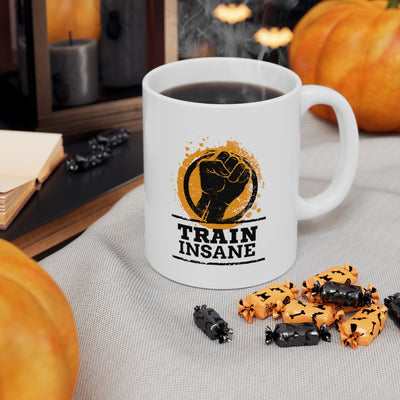 Train Insane 11oz White Mug