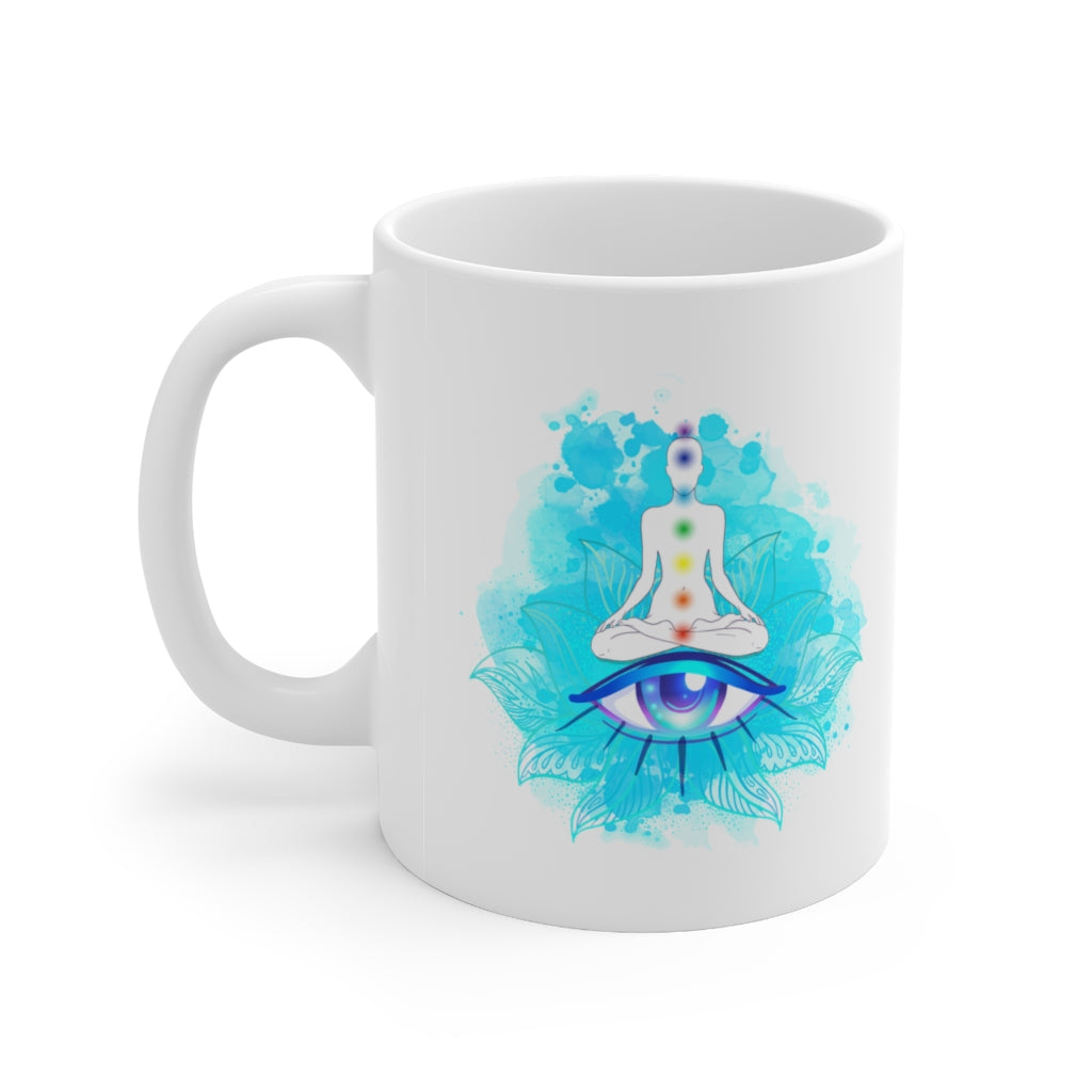 Yoga Chakras 11oz White Mug