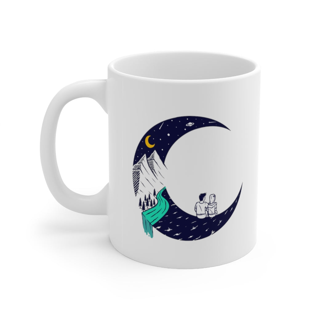 Dating On The Moon 11oz White Mug