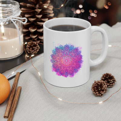 Mandala 11oz White Mug