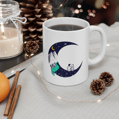 Dating On The Moon 11oz White Mug