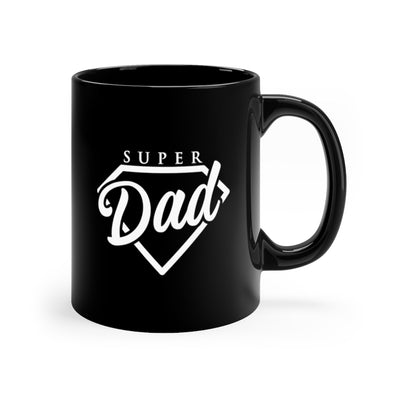 Super Dad 11oz Black Mug