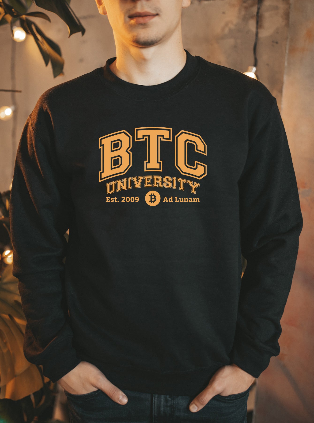 BTC University To The Moon Sweater