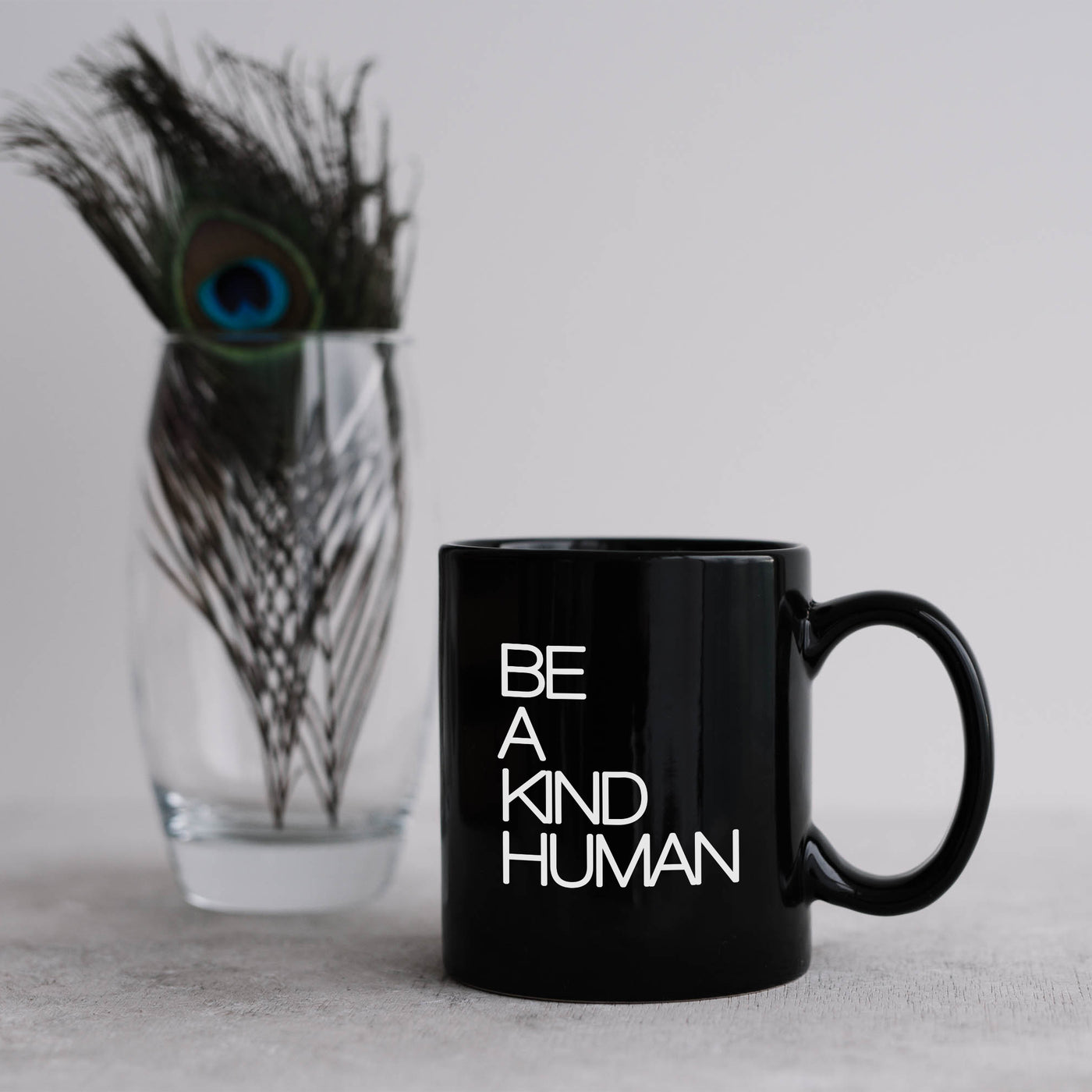 Be A Kind Human 11oz Black Mug