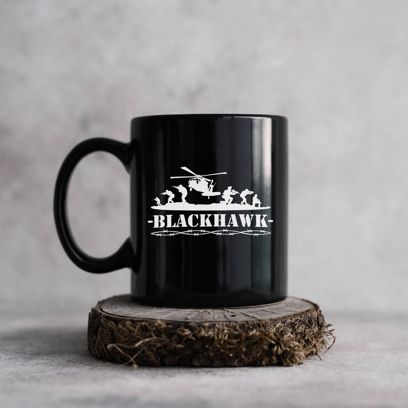 Blackhawk 11oz Black Mug