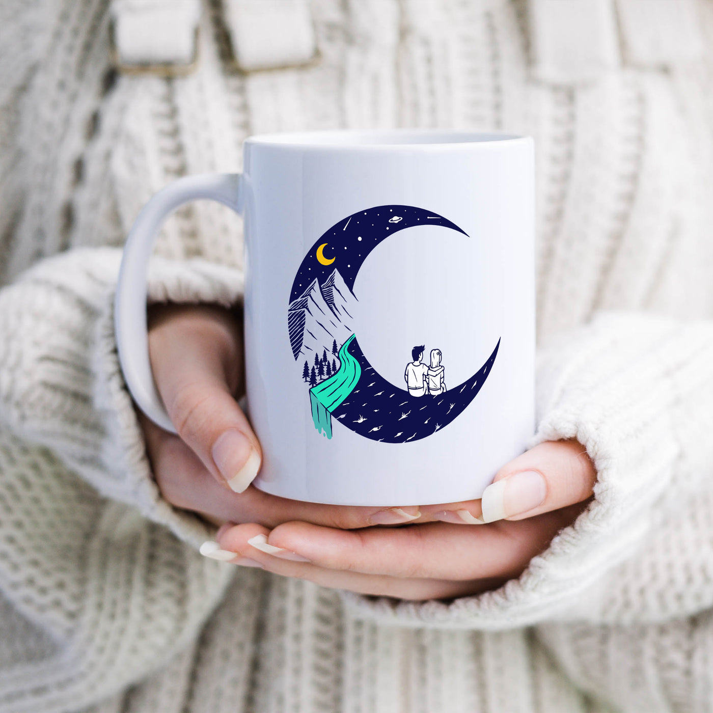 Dating On The Moon 11oz White Mug