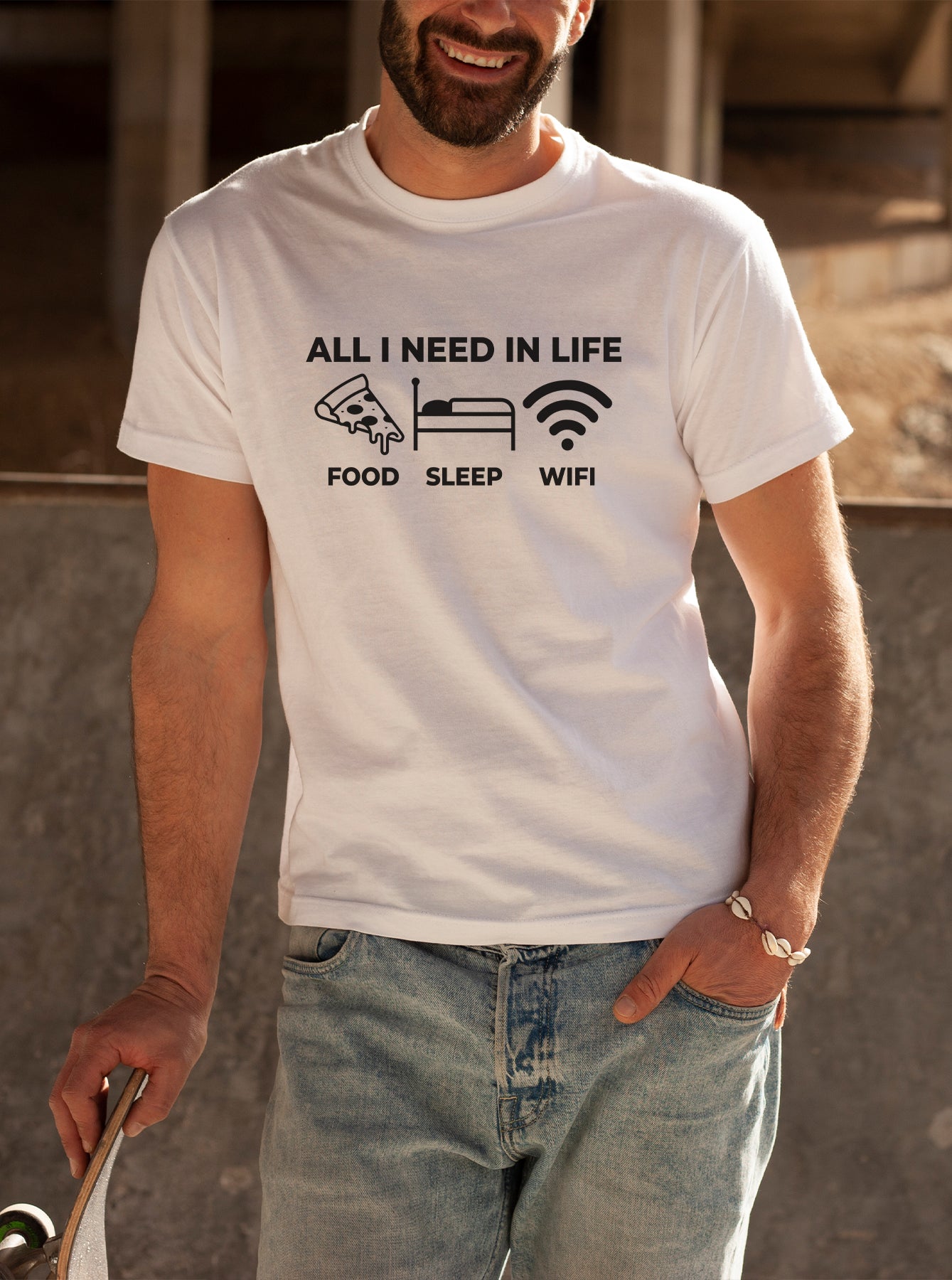 Food Sleep Wifi Tee