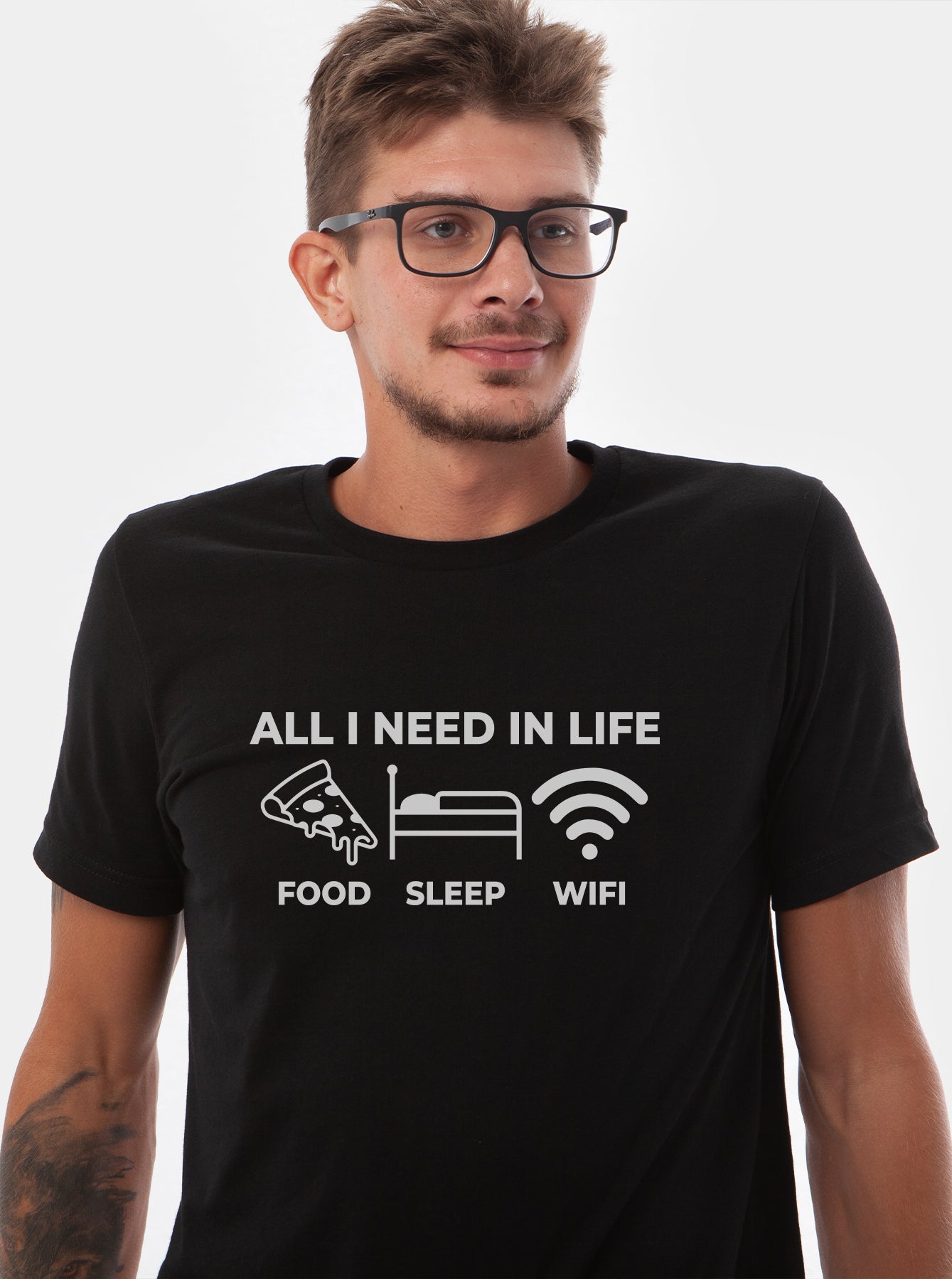 Food Sleep Wifi Tee