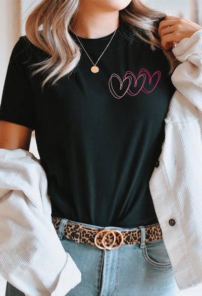 Heart Heart Heart Tee