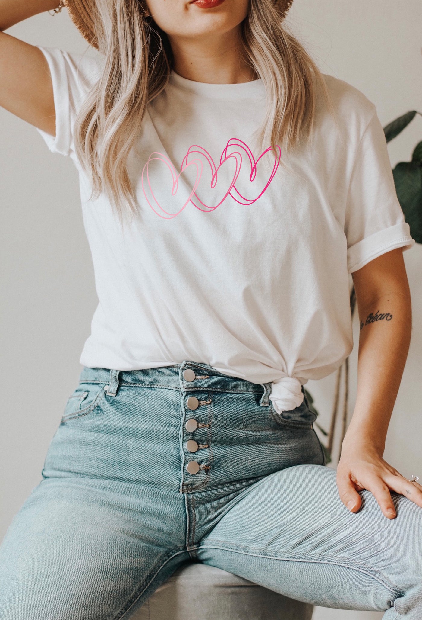 Heart Heart Heart Tee