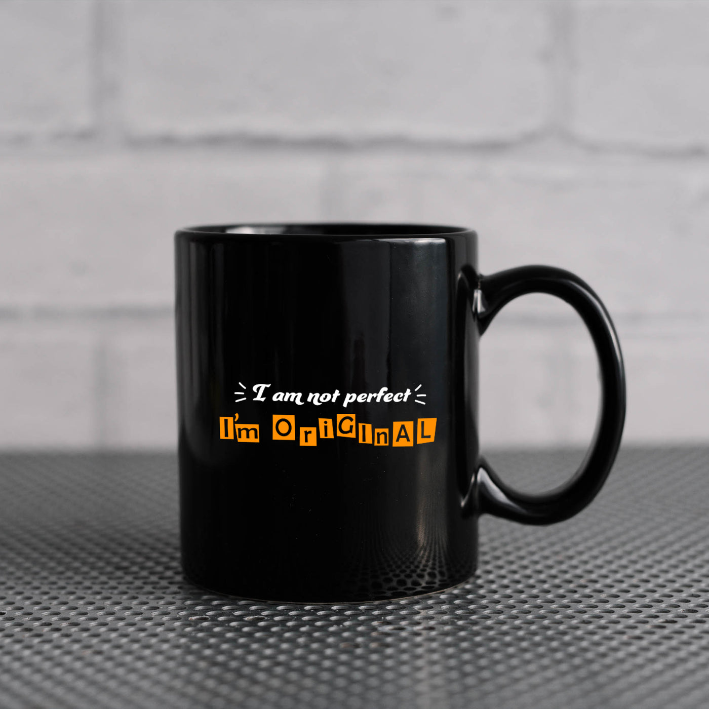 I am Not Perfect 11oz Black Mug