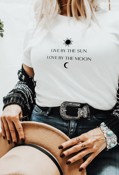 Live By The Sun Love By The Moon Tee