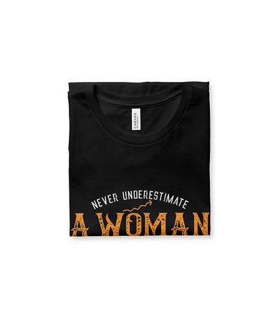 Never Underestimate a Woman who Loves Bitcoin Tee