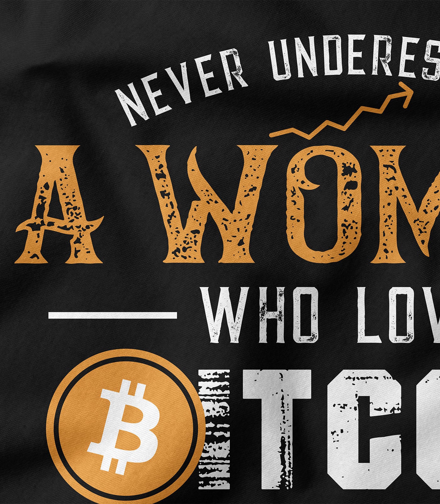 Never Underestimate a Woman who Loves Bitcoin Tee