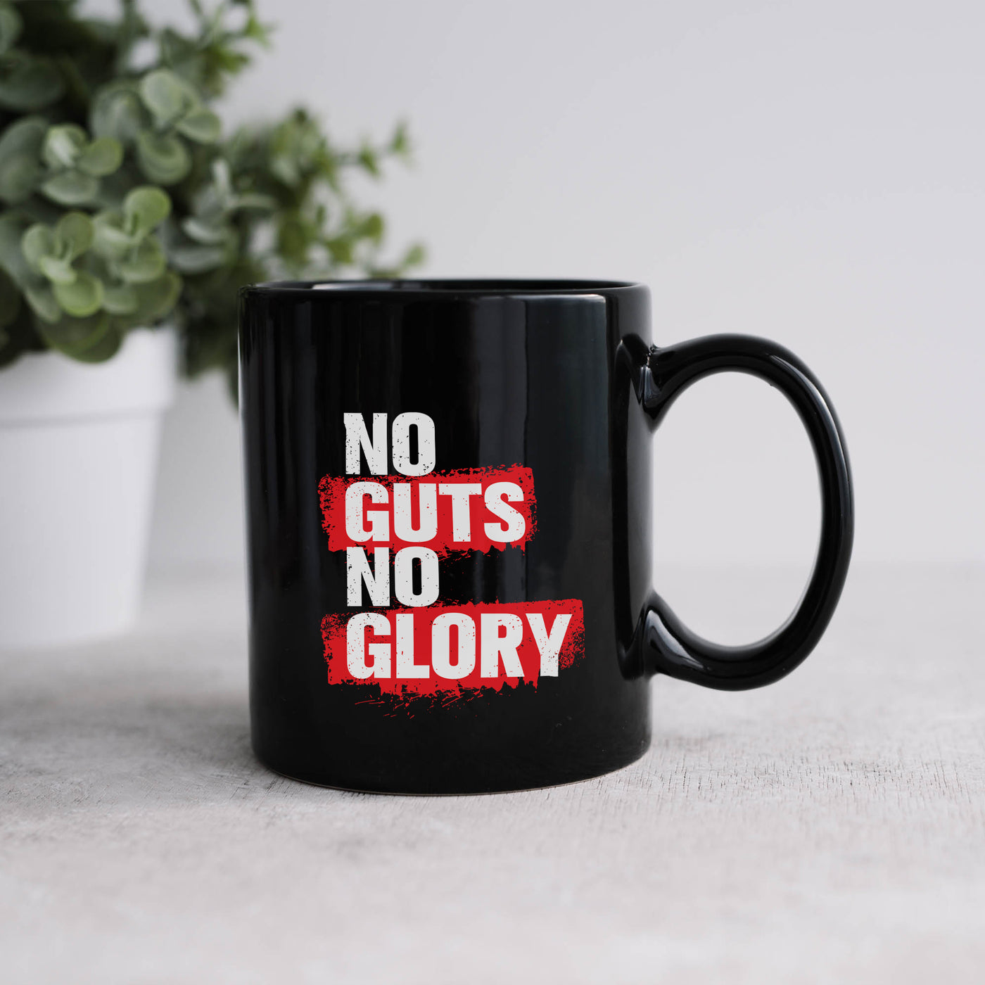 No Guts No Glory 11oz Black Mug