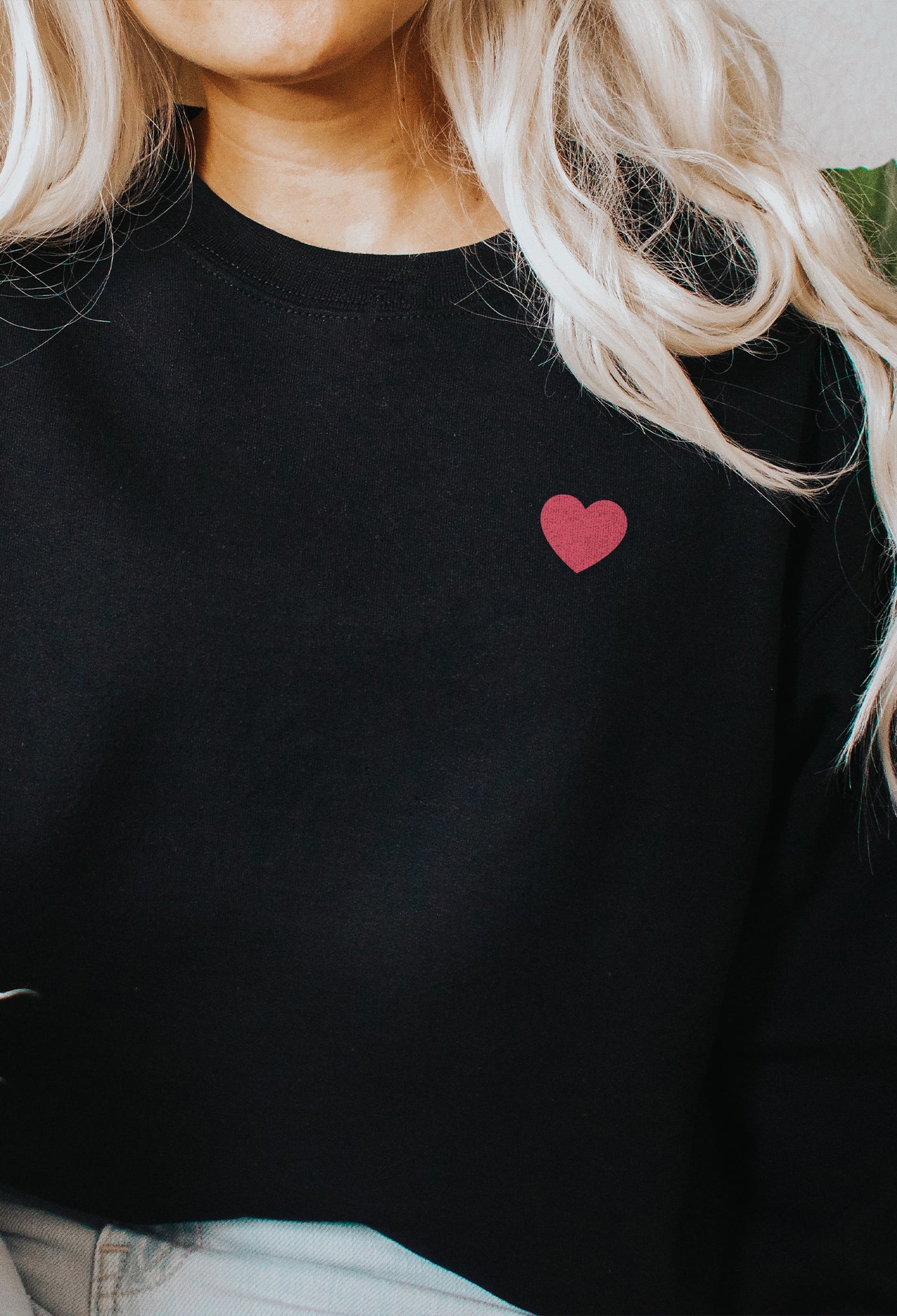 Pink Heart Sweater