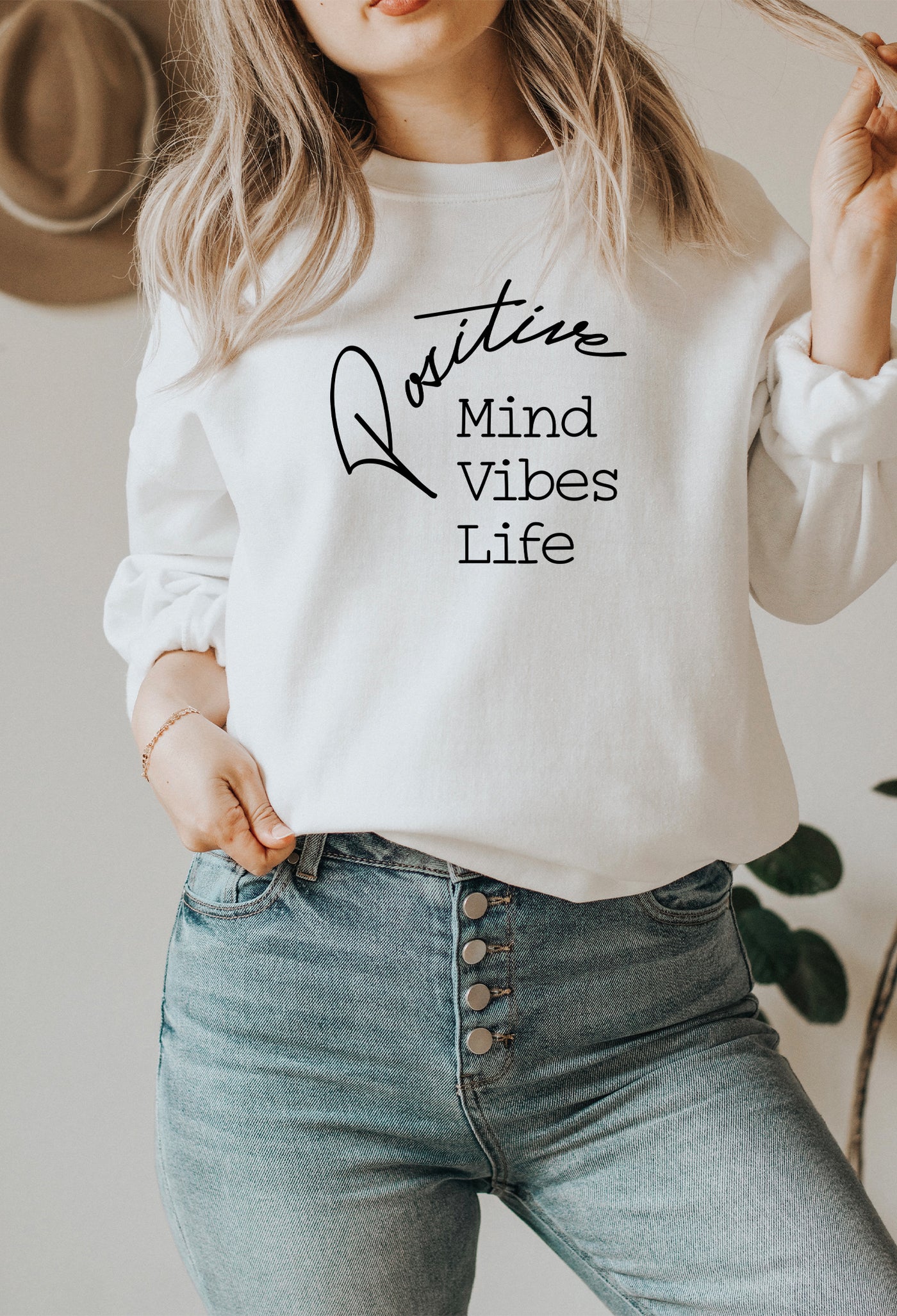 Positive Mind Vibes Life Sweater