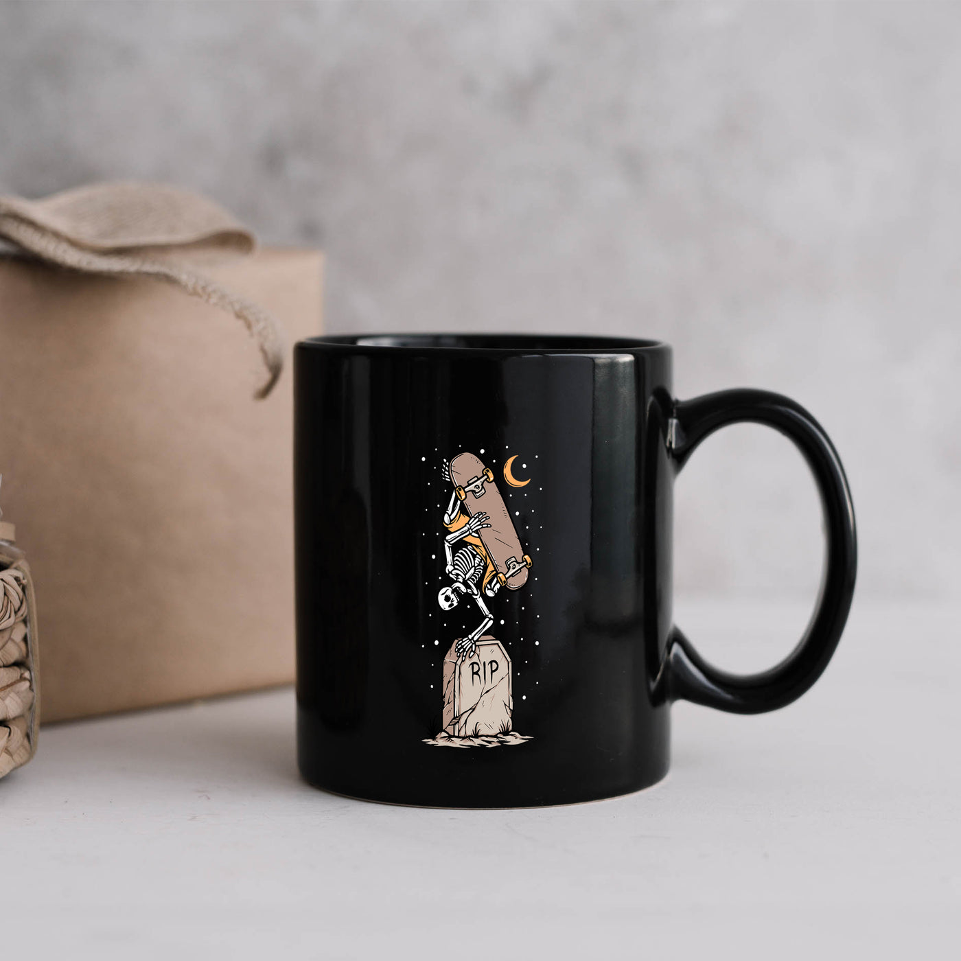 Skate Till Death 11oz Black Mug