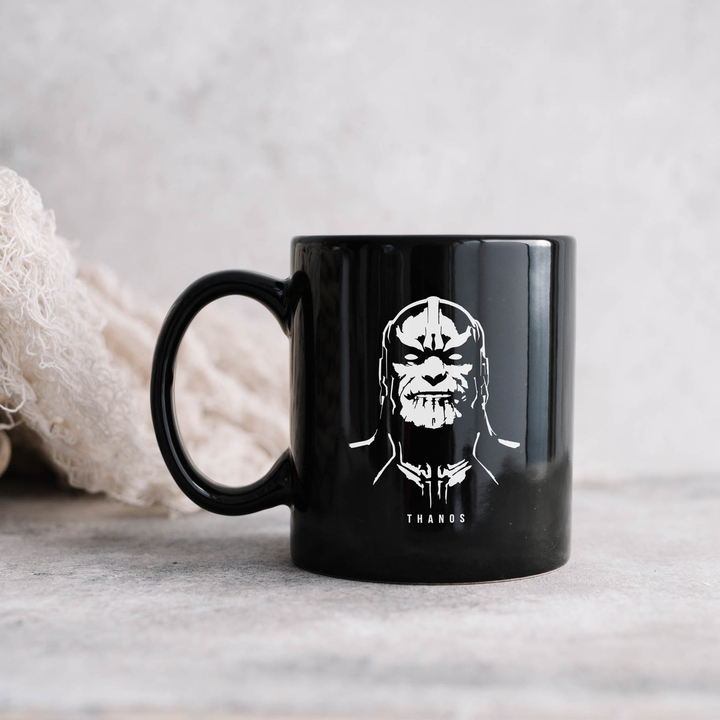 Thanos Face 11oz Black Mug