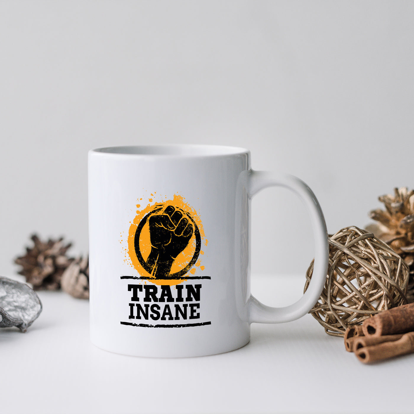 Train Insane 11oz White Mug