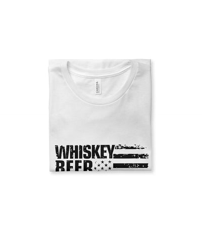 Whiskey Beer Guns Freedom Tee