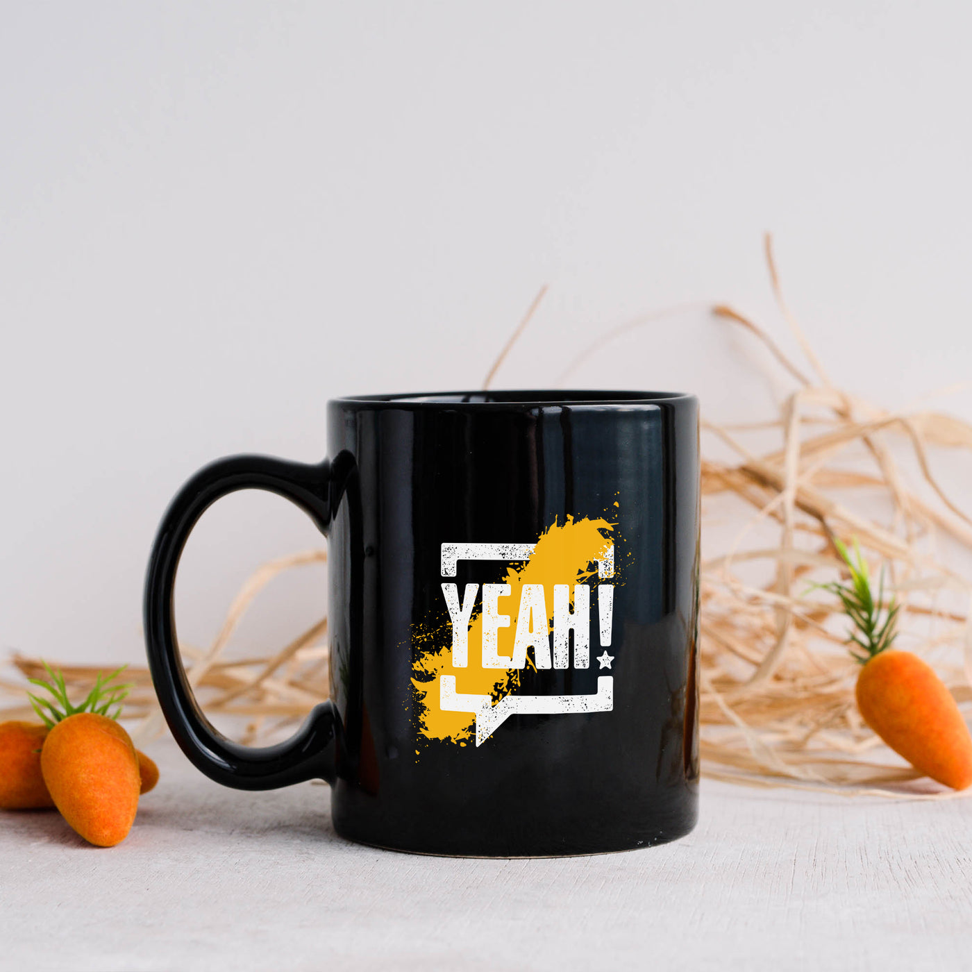 Yeah 11oz Black Mug