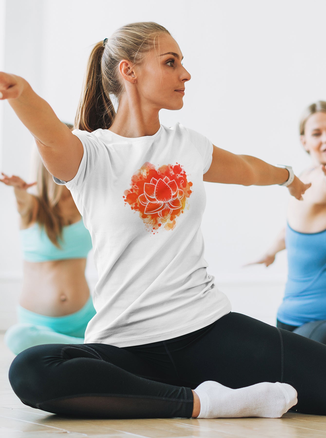 Yoga Lotus Flower Tee