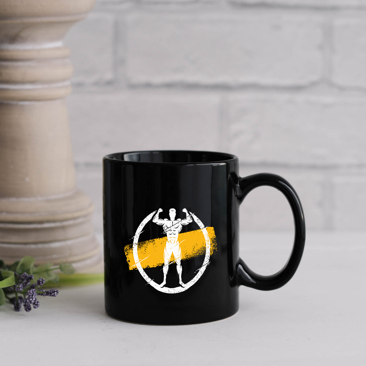 You Earn Your Body 11oz Black Mug