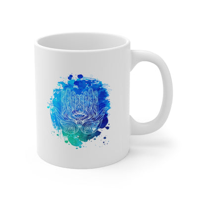 Hamsa Hand 11oz White Mug