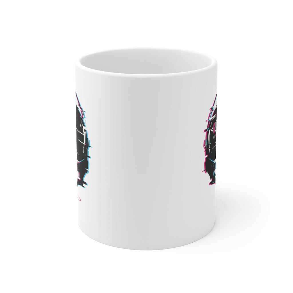 Glitched Reality v1 11oz White Mug