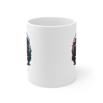 Glitched Reality v1 11oz White Mug