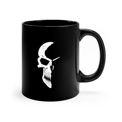 Half Skull 11oz Black Mug